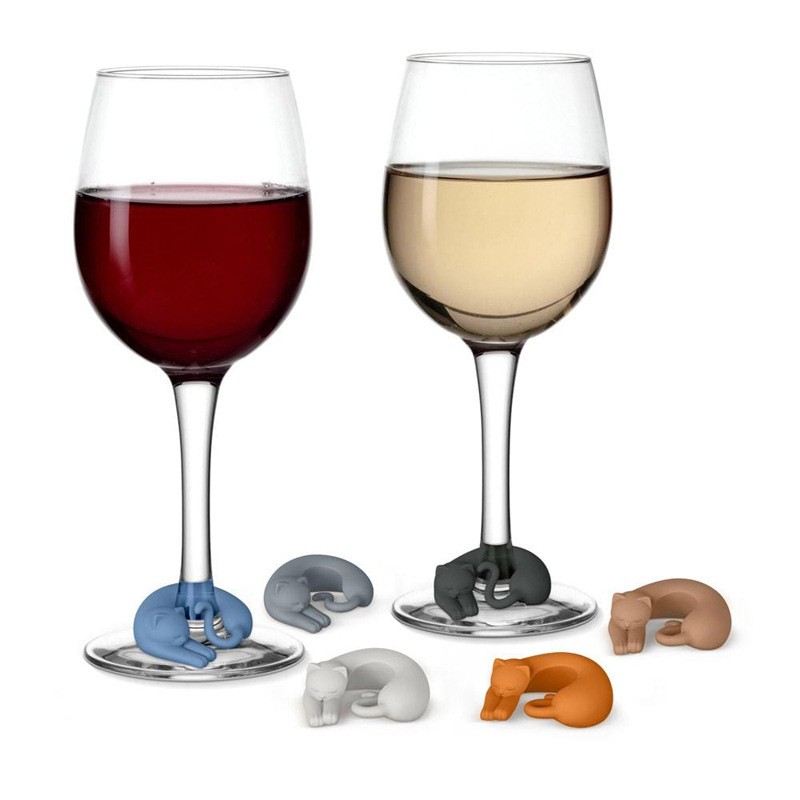 Wine Charm Manufacturer - 3D Cat Dog Cup Markers