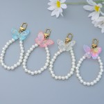 Butterfly Keychain Manufacturer - Acrylic Phone Pearl Chain