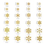 Snowflake Sticker Factory - Golden Christmas Self-adhesive