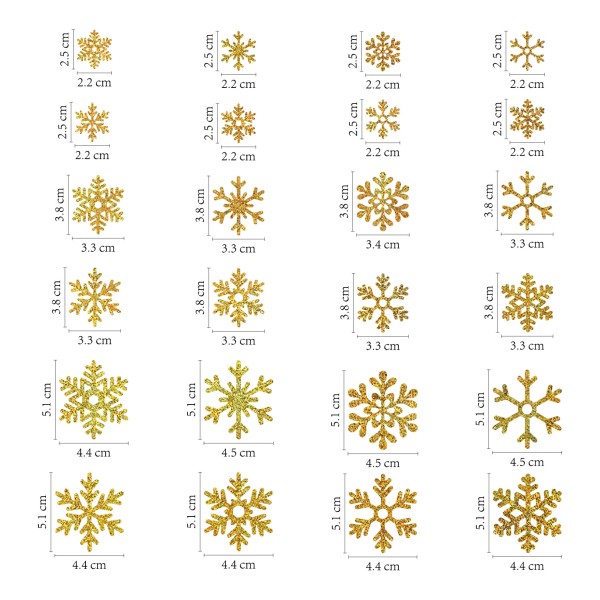 Snowflake Sticker Factory - Golden Christmas Self-adhesive