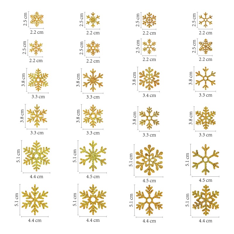 Snowflake Sticker Factory - Golden Christmas Self-adhesive