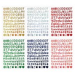 Letter Sticker Manufacturer - Sand Series Shiny Alphabet