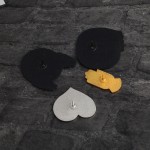 Punk Pin Manufacturer - Dark Enamel Palm Heart Badge