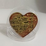 Heart Coin Factory - Rose Medal Multilingual Love Coin