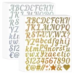 Gold Sticker Manufacturer - Sand Letter Number DIY Stickers