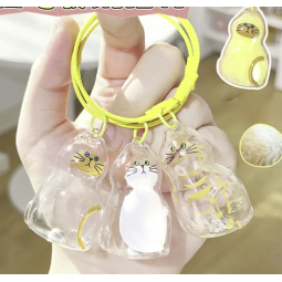 Pet Hair Container Factory - Acrylic Fur Storage Keychain