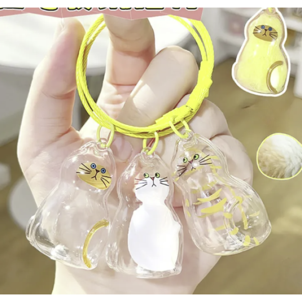 Pet Hair Container Factory - Acrylic Fur Storage Keychain