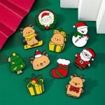 Christmas Brooch Manufacturer - Elk Santa Claus Badge