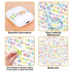 Alphabet Sticker Factory - Colorful Number Vinyl Labels