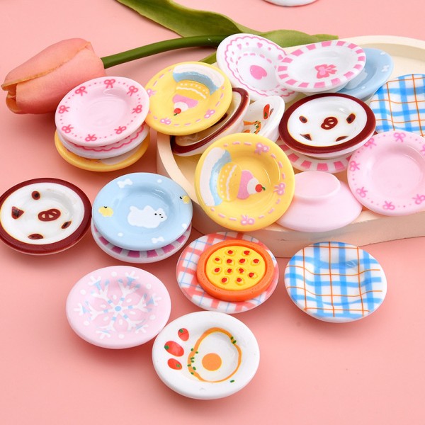 Dollhouse Tableware Manufacturer - OEM Custom Mini Resin Plate
