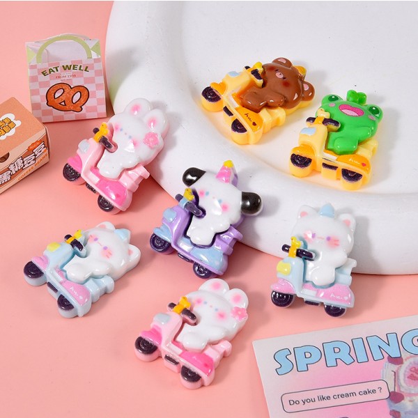 Resin Charms Supplier - OEM Custom Cycle Animal Slime Accessories