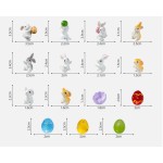 Easter Bunnies Supplier - OEM Custom Miniature Resin Rabbits