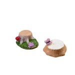 Tree Stump Ornaments Factory - OEM Custom Artificial Resin Stumps