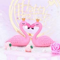 Flamingo Figurines Factory - OEM Custom Crown Pink Design