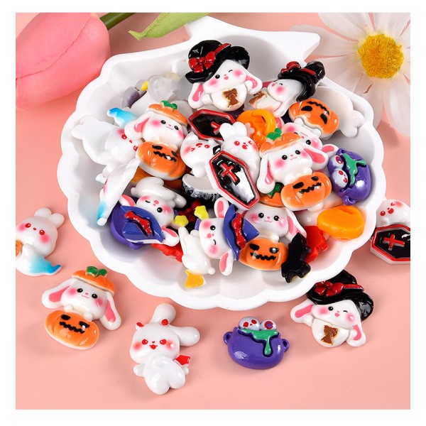 Broom Charms Manufacturer - OEM Custom Pumpkin Flatback Resin