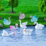 Swan Figurines Factory - OEM Custom White Resin Swans