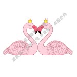 Flamingo Figurines Factory - OEM Custom Crown Pink Design