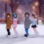Couples Figurines Factory - OEM Custom Winter Scene Decor