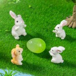 Easter Bunnies Supplier - OEM Custom Miniature Resin Rabbits