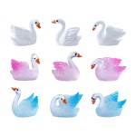 Swan Figurines Factory - OEM Custom White Resin Swans
