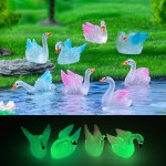 Swan Figurines Factory - OEM Custom White Resin Swans