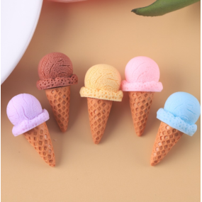 Resin Cabochon Factory - Hand-painted Ice Cream Cone DIY