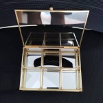Portable Organizer Factory - Gold Mirror Jewelry Tray
