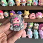 Resin Toy Manufacturer - Bulk Flocking Animal Bead Keychain