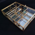 Portable Organizer Factory - Gold Mirror Jewelry Tray