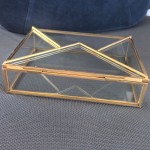 Photo Box Manufacturer - Brass Frame Glass Memory Box