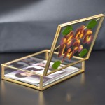 USB Box Manufacturer - Brass Glass Wedding Memory Box