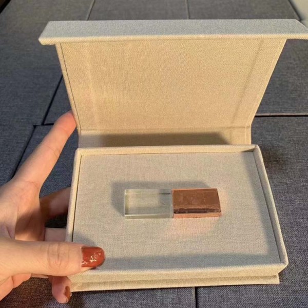 Storage Box Factory - Wooden Crystal USB Photo Box
