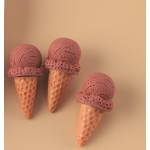 Resin Cabochon Factory - Hand-painted Ice Cream Cone DIY