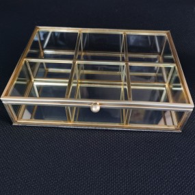 Portable Organizer Factory - Gold Mirror Jewelry Tray