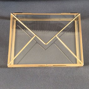 Photo Box Manufacturer - Brass Frame Glass Memory Box