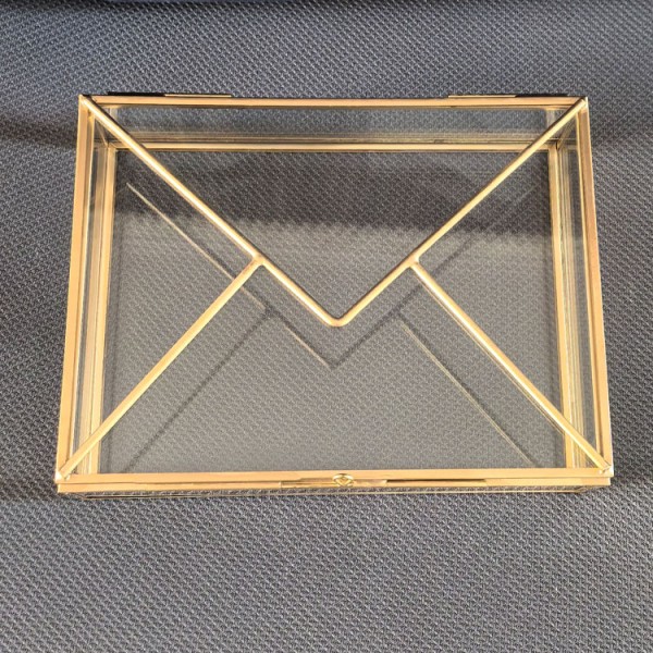 Photo Box Manufacturer - Brass Frame Glass Memory Box