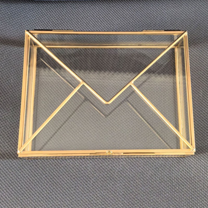 Photo Box Manufacturer - Brass Frame Glass Memory Box
