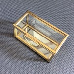 Wedding Box Manufacturer - Luxury Gold Glass Jewelry Box
