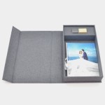 USB Packaging Factory - Custom Linen Flash Drive Box
