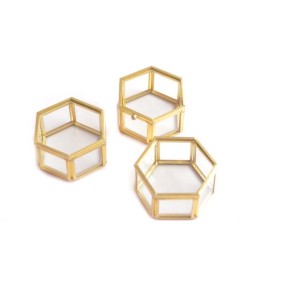 Ring Box Factory - Hexagon Glass Jewelry Package