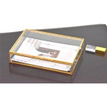Photo Box Manufacturer - Glass Gold Wedding Favor Box