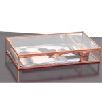 Photo Box Manufacturer - Glass Gold Wedding Favor Box