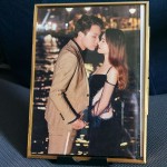 Tabletop Frame Factory - Metal Brass Flower Display Frame