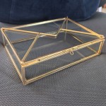 Photo Box Manufacturer - Brass Frame Glass Memory Box