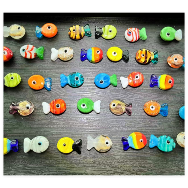 Glass Bead Factory - 8mm Cat Eye Murano Bead