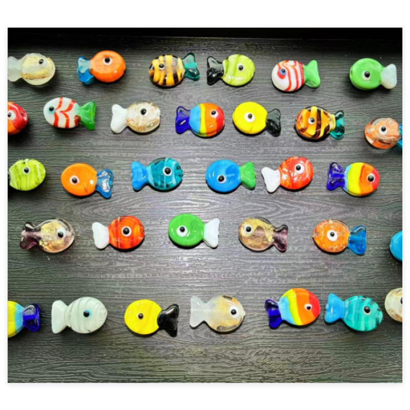 Glass Bead Factory - 8mm Cat Eye Murano Bead