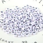 Resin Beads Manufacturer - Mixture Enamel Alphabet Beads