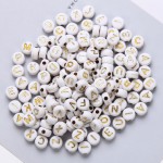 Plastic Beads Factory - 4x7mm A-Z Alphabet Jewelry Beads
