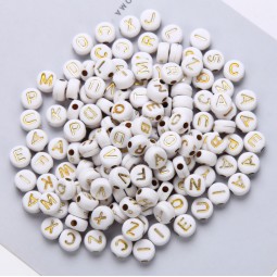 Plastic Beads Factory - 4x7mm A-Z Alphabet Jewelry Beads