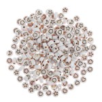 Acrylic Beads Manufacturer - 100pcs Flat Round Cube Beads